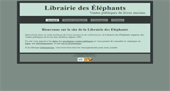 Desktop Screenshot of librairiedeselephants.com