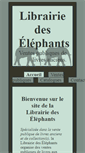 Mobile Screenshot of librairiedeselephants.com