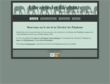 Tablet Screenshot of librairiedeselephants.com
